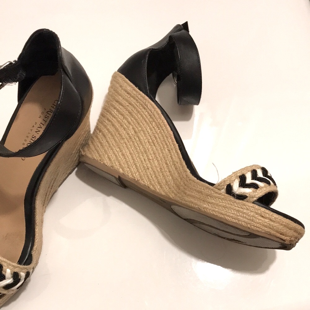 CHRISTIAN SORIANO Espadrille Platform Wedge Sandals - Picture 5 of 8